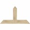 Ekena Millwork Portland Rough Sawn Timber Gable Bracket, Douglas Fir, 48"W x 28"H x 4"D x 6"F, 14/12 Pitch GBW048X28X0406POR00RDF - alternate 1